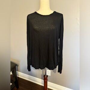 James Perse long sleeve black shirt- cotton